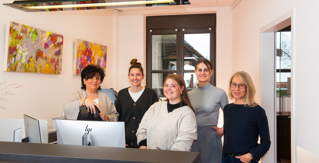 Das Empfangsteam der KJPP Augsburg